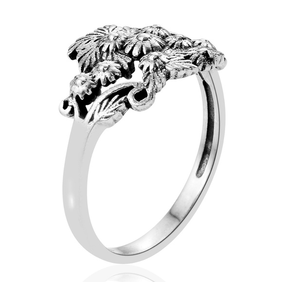 Sterling Silver Floral Bouquet Ring - Picture 4 of 5